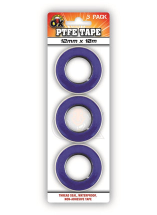 Strong As An Ox PTFE Tape – 3 Pack in Slider Case from Workshop Plus
