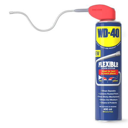 WD40 Flexible Straw system multi-purpose lubricant 400ml by Workshop Plus
