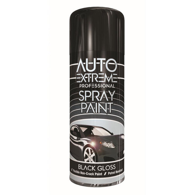 AX BLACK GLOSS SPRAY PAINT 400ML from Workshop Plus
