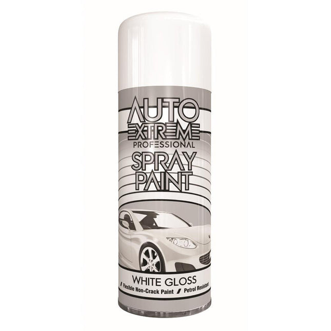 AX WHITE GLOSS SPRAY PAINT 400ML from Workshop Plus