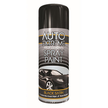 AX BLACK SATIN SPRAY PAINT 400ML from Workshop Plus
