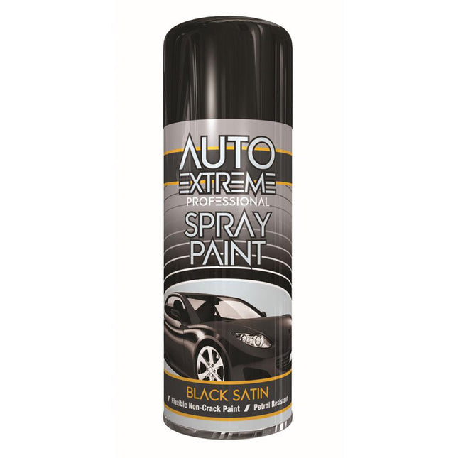 AX BLACK SATIN SPRAY PAINT 400ML from Workshop Plus