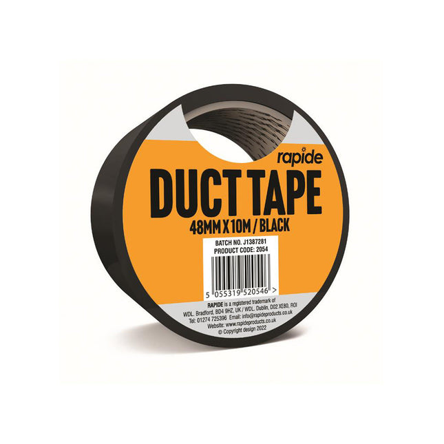 BLACK DUCT TAPE 48MM x 10M from Workshop Plus