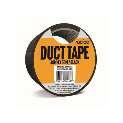 BLACK DUCT TAPE - 48MM x 50M from Workshop Plus