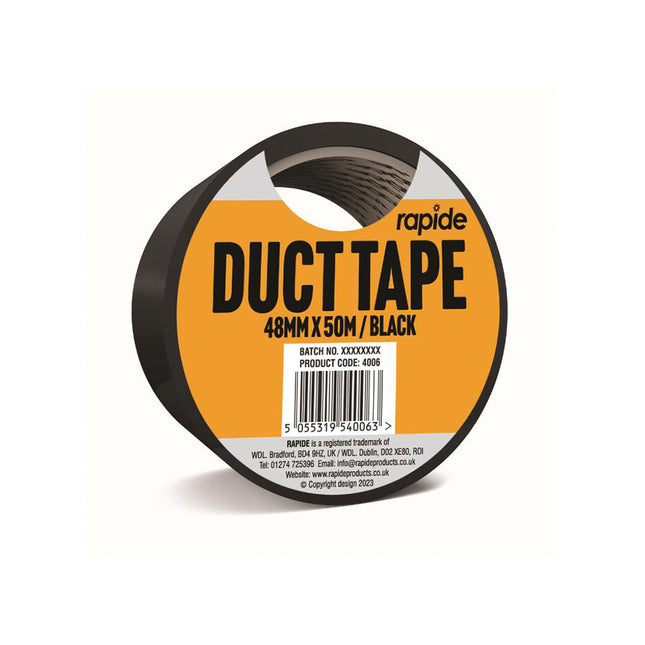 BLACK DUCT TAPE - 48MM x 50M from Workshop Plus