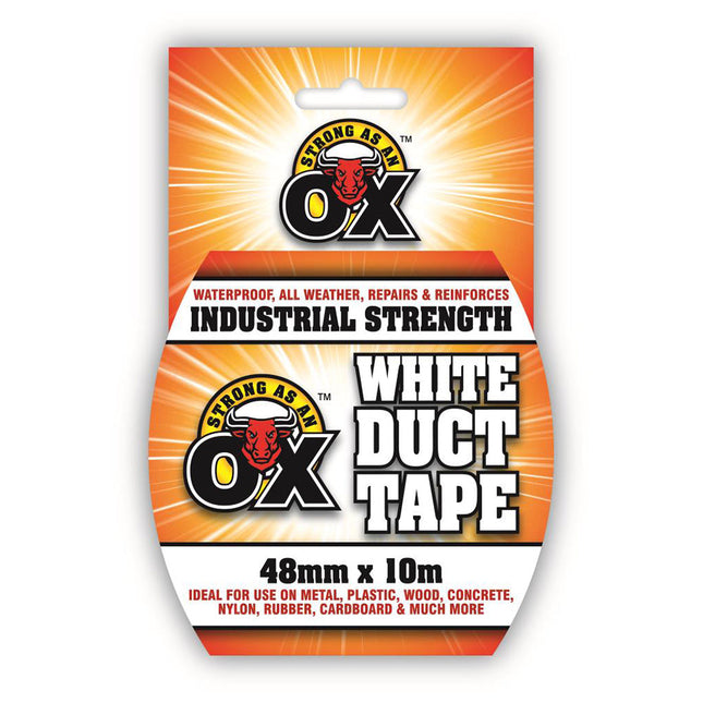 SAAO White Duct Tape – 48mm x 10m from Workshop Plus