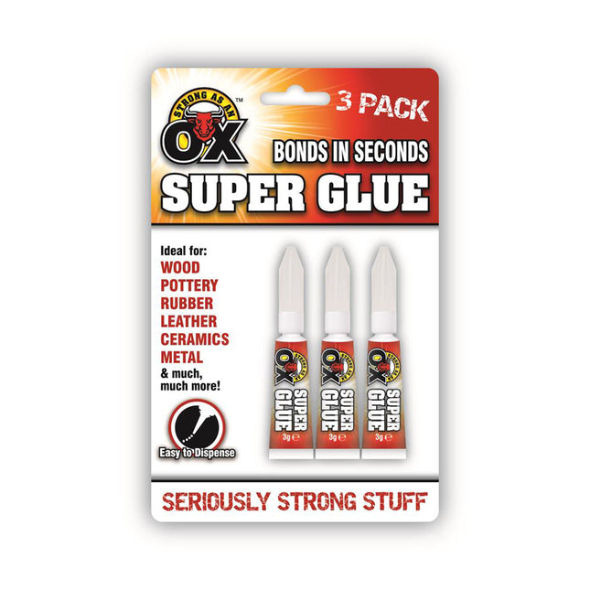 Strong As An Ox Super Glue 3PK From Workshop Plus