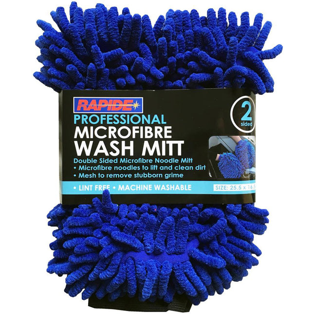 Double Sided Microfibre Noodle Wash Mitt From Workshop Plus