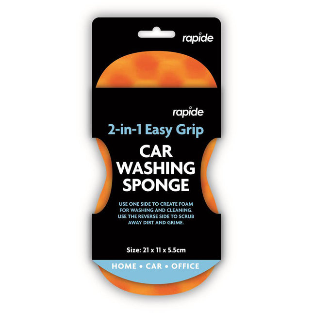 2 In 1 Easy Grip Car Washing Sponge From Workshop Plus