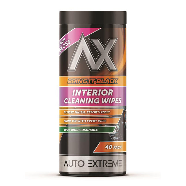 AX Interior Gloss Cleaning Wipes – 40 Pack from Workshop Plus