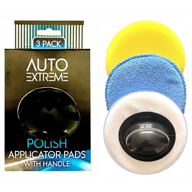 3pc Polish Applicator Pads with Handle  from Workshop Plus