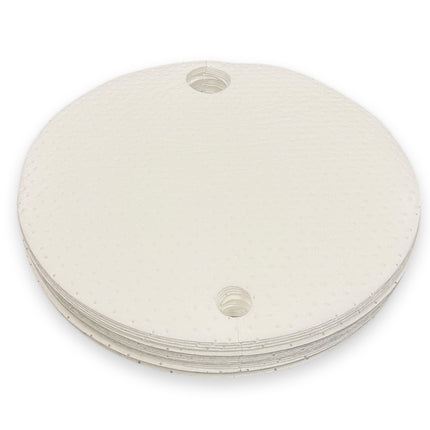 White Barrel Drum Top Oil Absorbent Pads