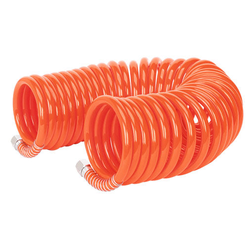 Sealey PU 8mm Coiled Air Hose 10M with 1/4" BSP Unions