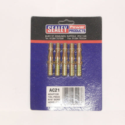 Sealey Adaptor Tail Piece 5/16" - 5 Pieces From Workshop Plus