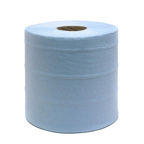 Large Blue Paper Roll 2 ply 400M x 28cm Pack of 2