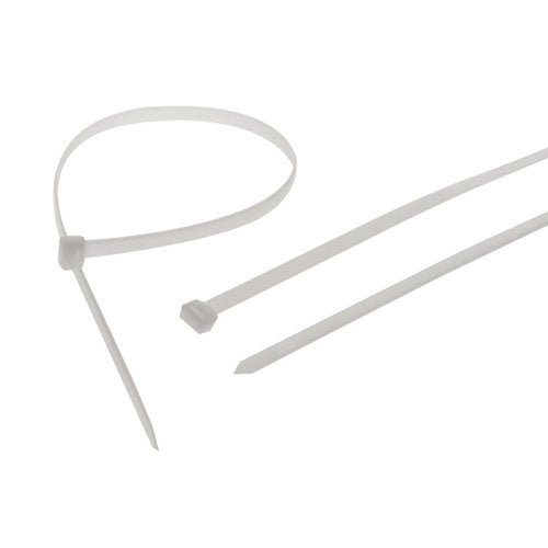 White Cable Ties - 100 Pieces by Workshop Plus