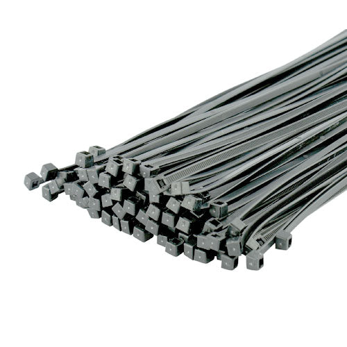 Silver Cable Ties 4.8 x 370mm - 100 Pieces