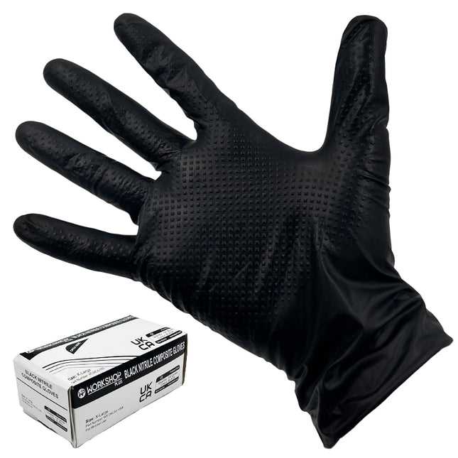 Black Nitrile Composite Gloves - Box of 100