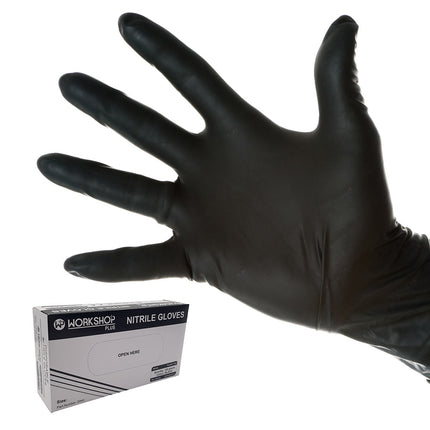 Black Nitrile Gloves - Box of 100