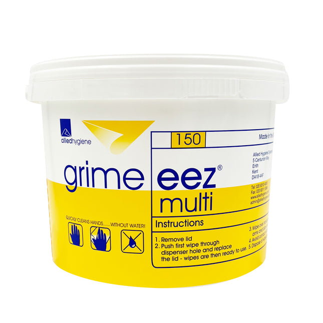 Grimeez Multi-Purpose Wet Wipes - Tub of 150