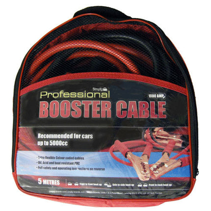 Professional 1000amp HD Jump Booster Cables 5M From Workshop Plus