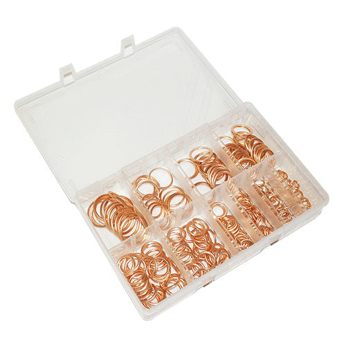 Copper Compression Washers Assorted 250 Pieces
