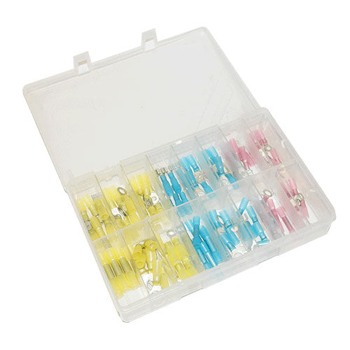 Heat Shrink Terminals in Red, Yellow & Blue - 100 Pieces