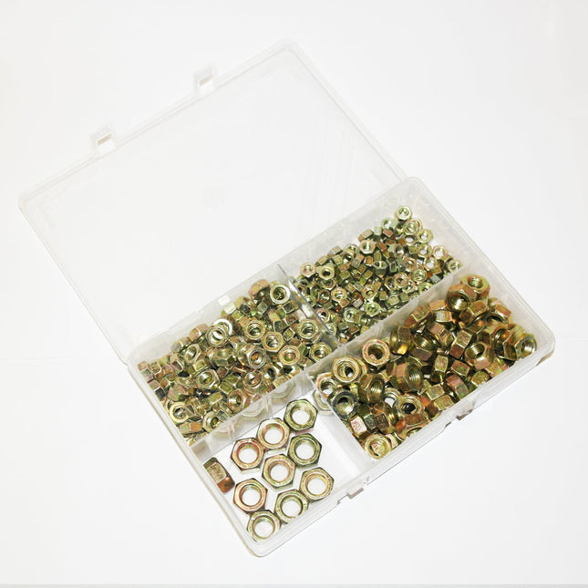 Steel Nuts Sizes M6-M12 370 Pieces From Workshop Plus