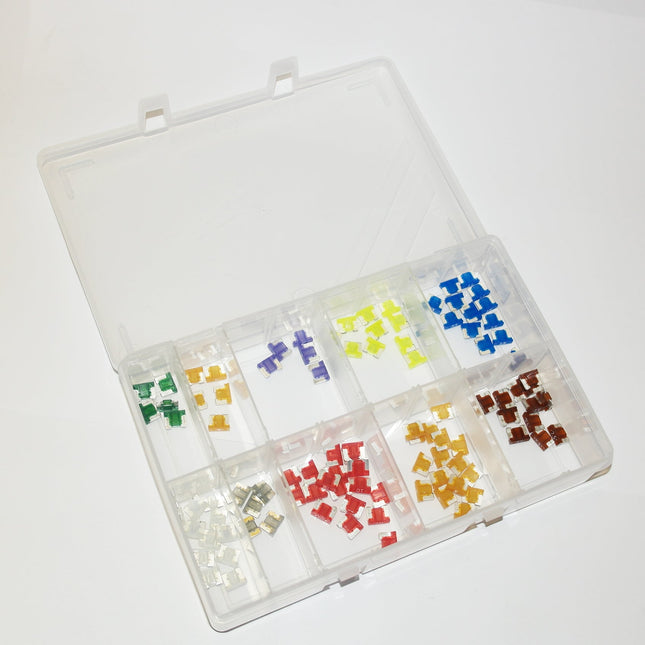 Mini Blade Fuses Low Profile 2Amp to 30Amp - 100 Pieces From Workshop Plus