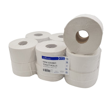 2 Ply Mini Jumbo Toilet Rolls - 12 Pieces From Workshop Plus